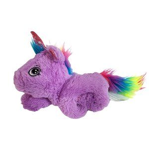 Zookiez Slappy Purple Unicorn Rainbow Plush Slap Bracelet Stuffed Animal